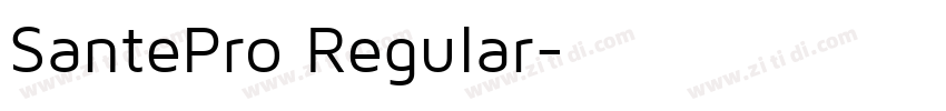 SantePro Regular字体转换